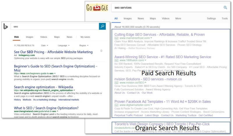 Search results